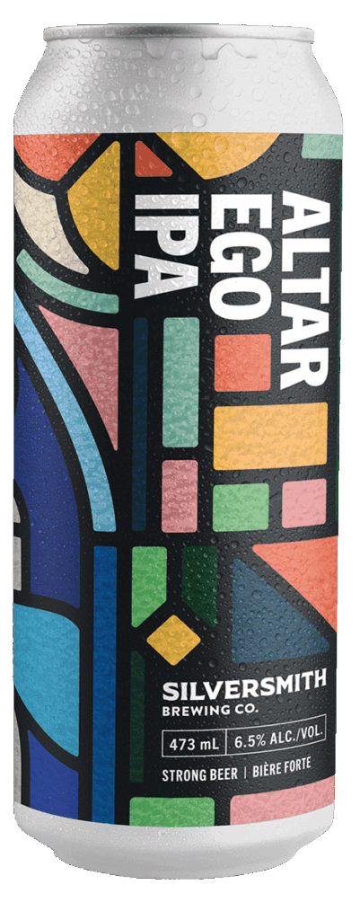 Alter Ego IPA can with transparent background.