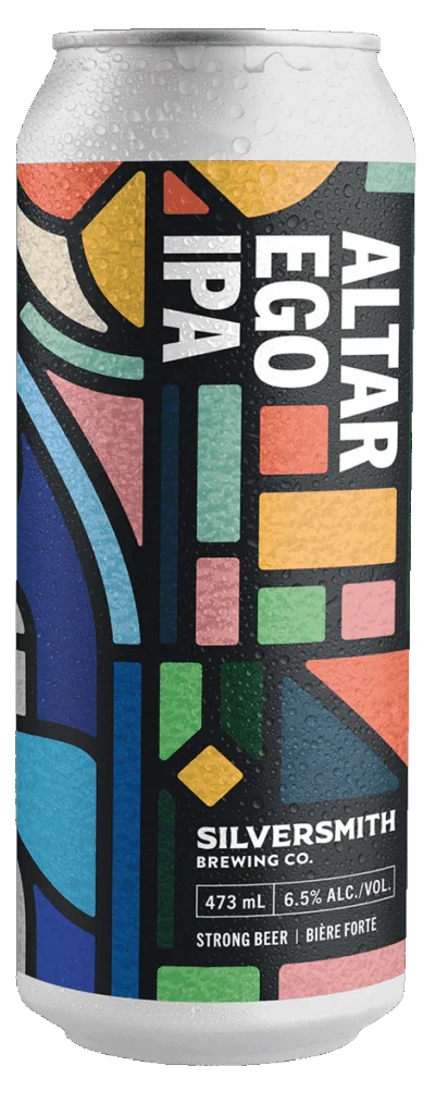 Alter Ego IPA can with transparent background.