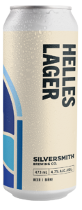 Helles Lager can with transparent background.