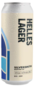 Helles Lager can with transparent background.