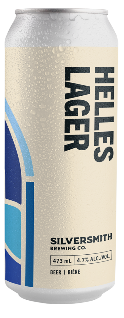 Helles Lager can with transparent background.