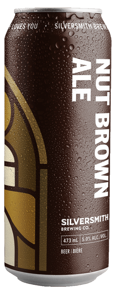 Nut Brown Ale can with transparent background.