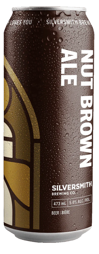 Nut Brown Ale can with transparent background.