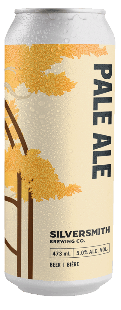 Pale Ale can with transparent background.