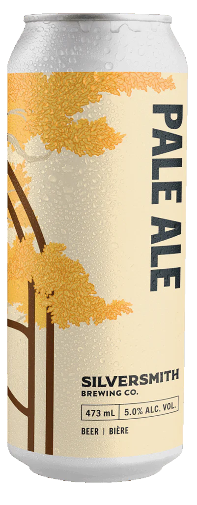 Pale Ale can with transparent background.
