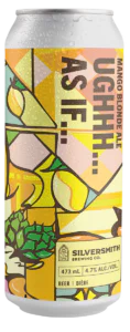 Ugh As If Blonde Ale can with transparent background.