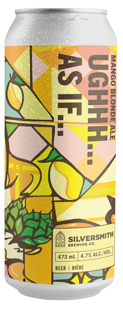 Ugh As If Blonde Ale can with transparent background.
